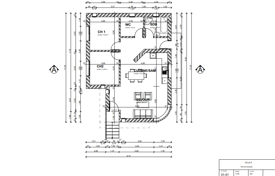 Projet Villa 5-2